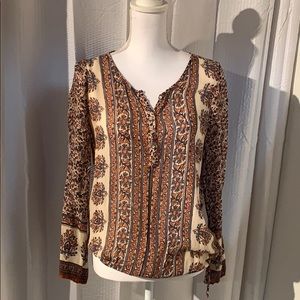 Lucky Brand Paisley Blouse